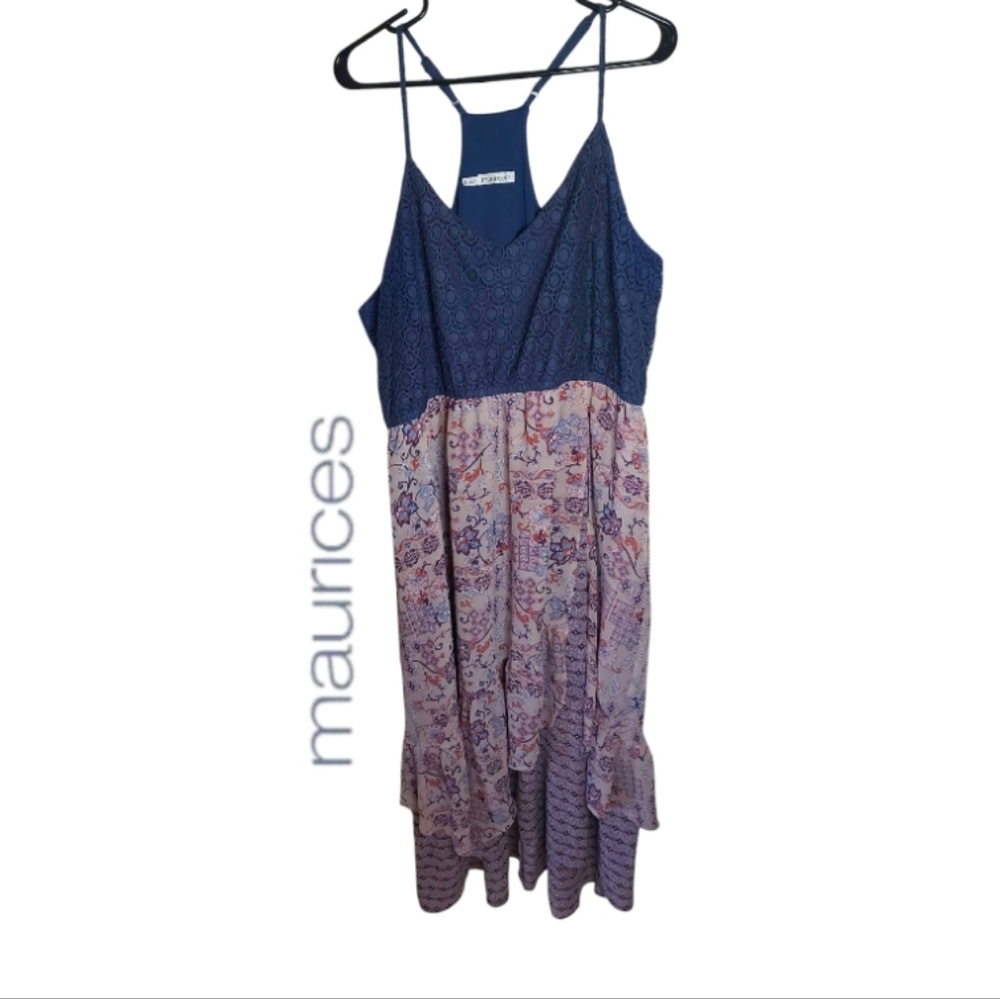 Maurice Floral Lace Boho Plus Size Maxi Dress